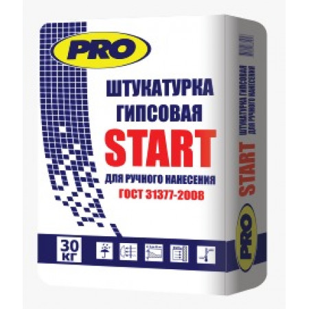 Штукатурка гипсовая START, 30 кг